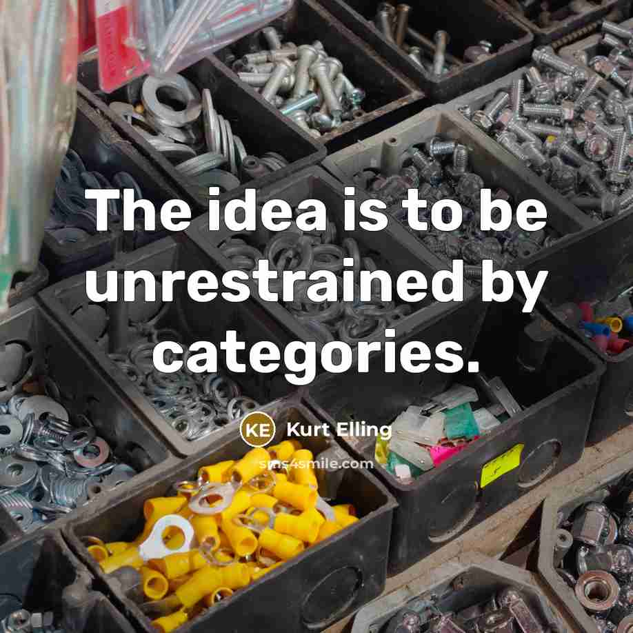 “The idea is to be unrestrained by categories.…” quote by Kurt Elling