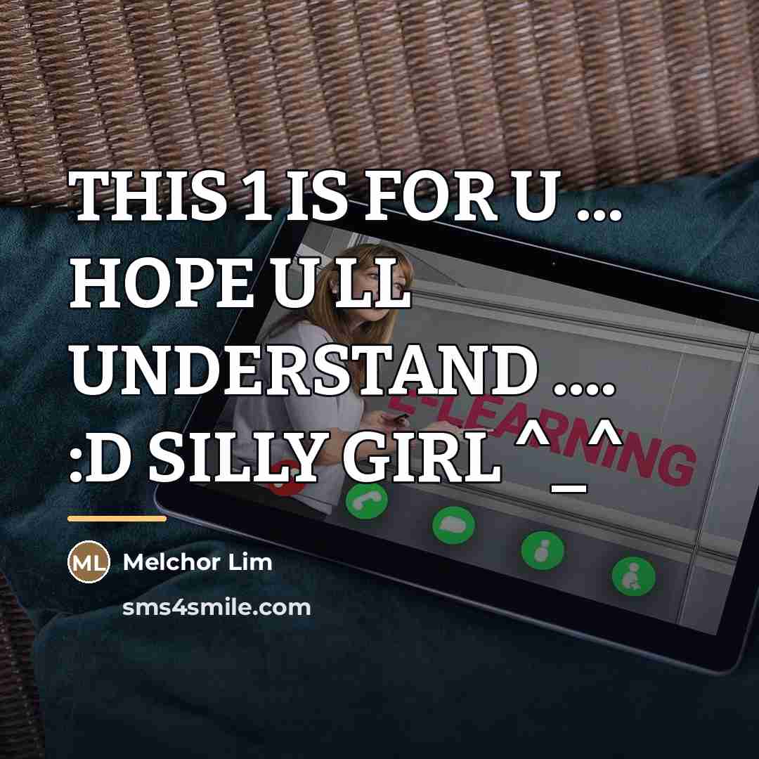 “THIS 1 IS FOR U ... HOPE U LL UNDERSTAND…” quote by Melchor Lim