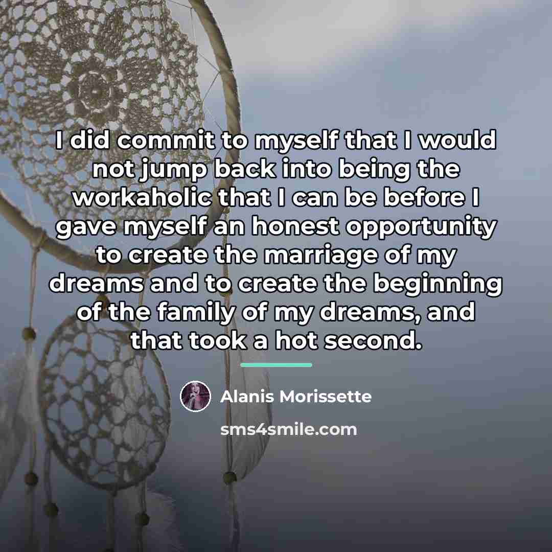 “I did commit to myself that I would not jump…” quote by Alanis Morissette