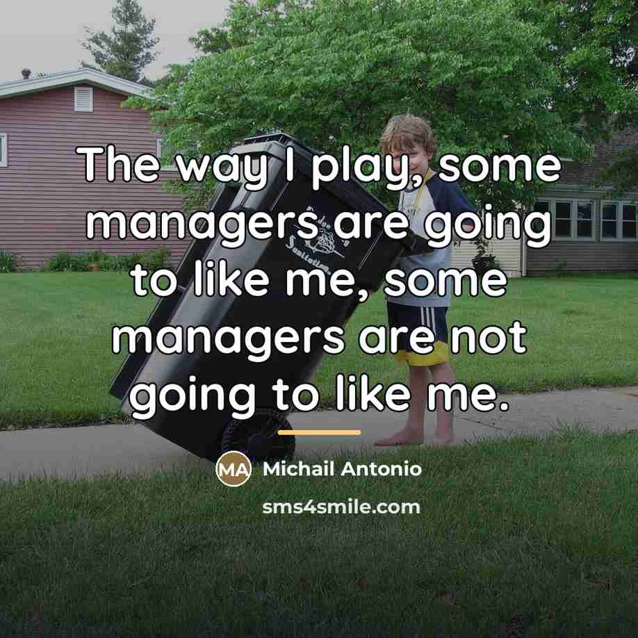 “The way I play, some managers are going to like…” quote by Michail Antonio