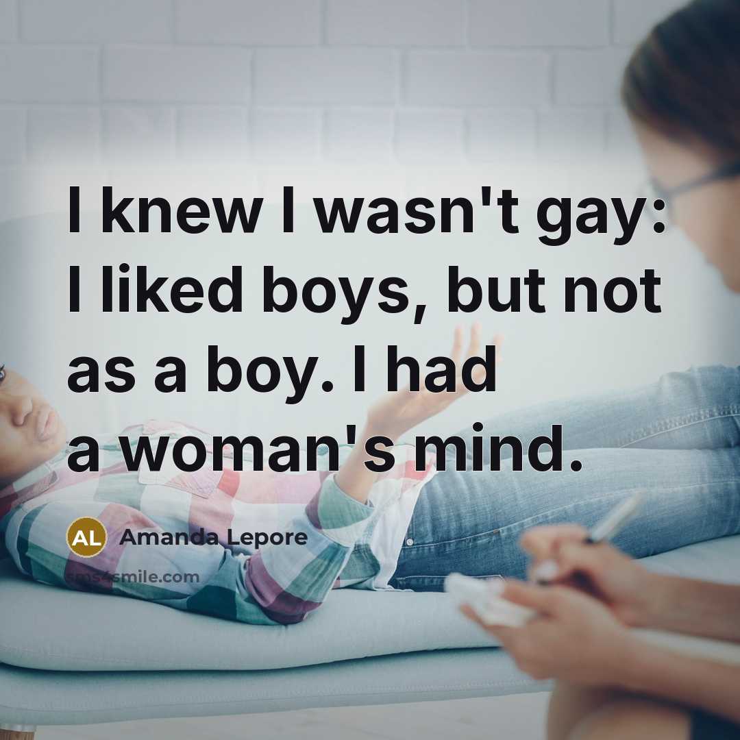 “I knew I wasn't gay: I liked boys, but not…” quote by Amanda Lepore