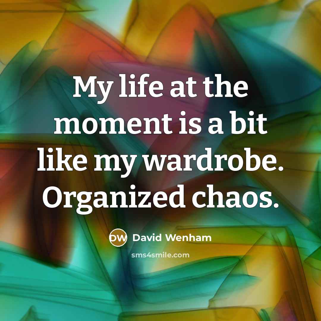 “My life at the moment is a bit like my…” quote by David Wenham