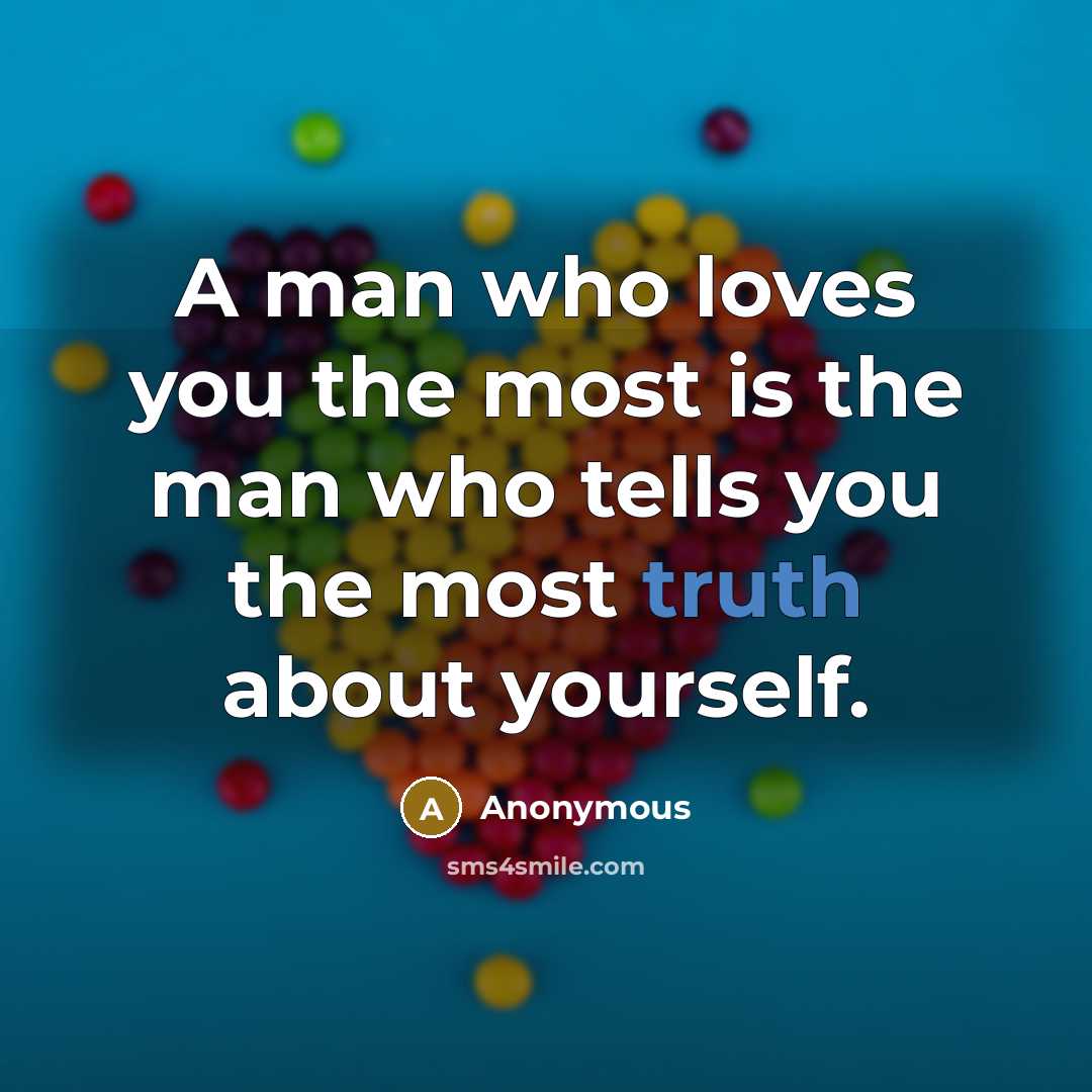 “A man who loves you the most is the man…” quote by Anonymous