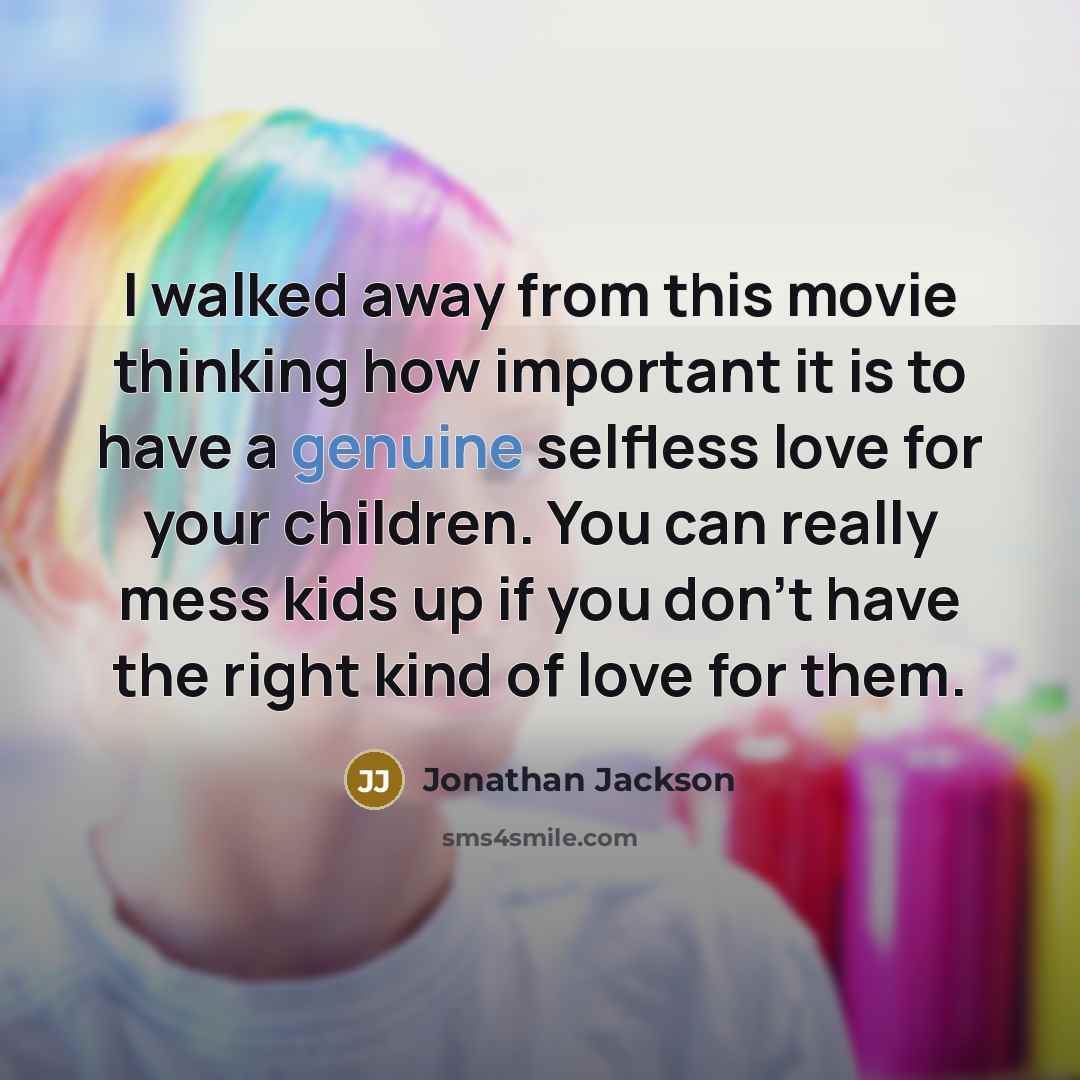 “I walked away from this movie thinking how important it…” quote by Jonathan Jackson