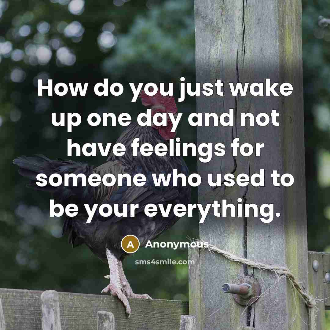 “How do you just wake up one day and not…” quote by Anonymous