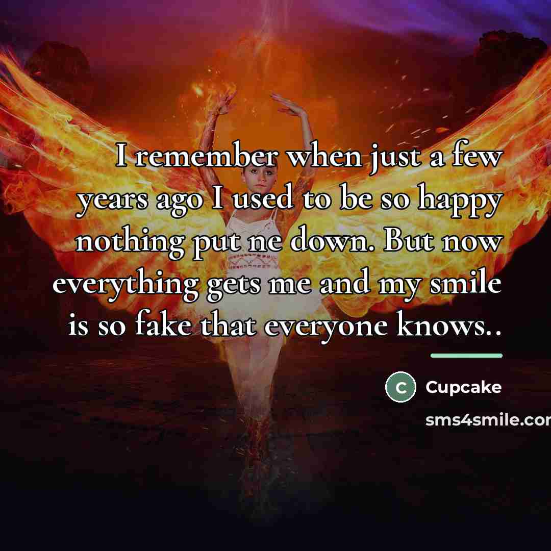 “I remember when just a few years ago I used…” quote by Cupcake