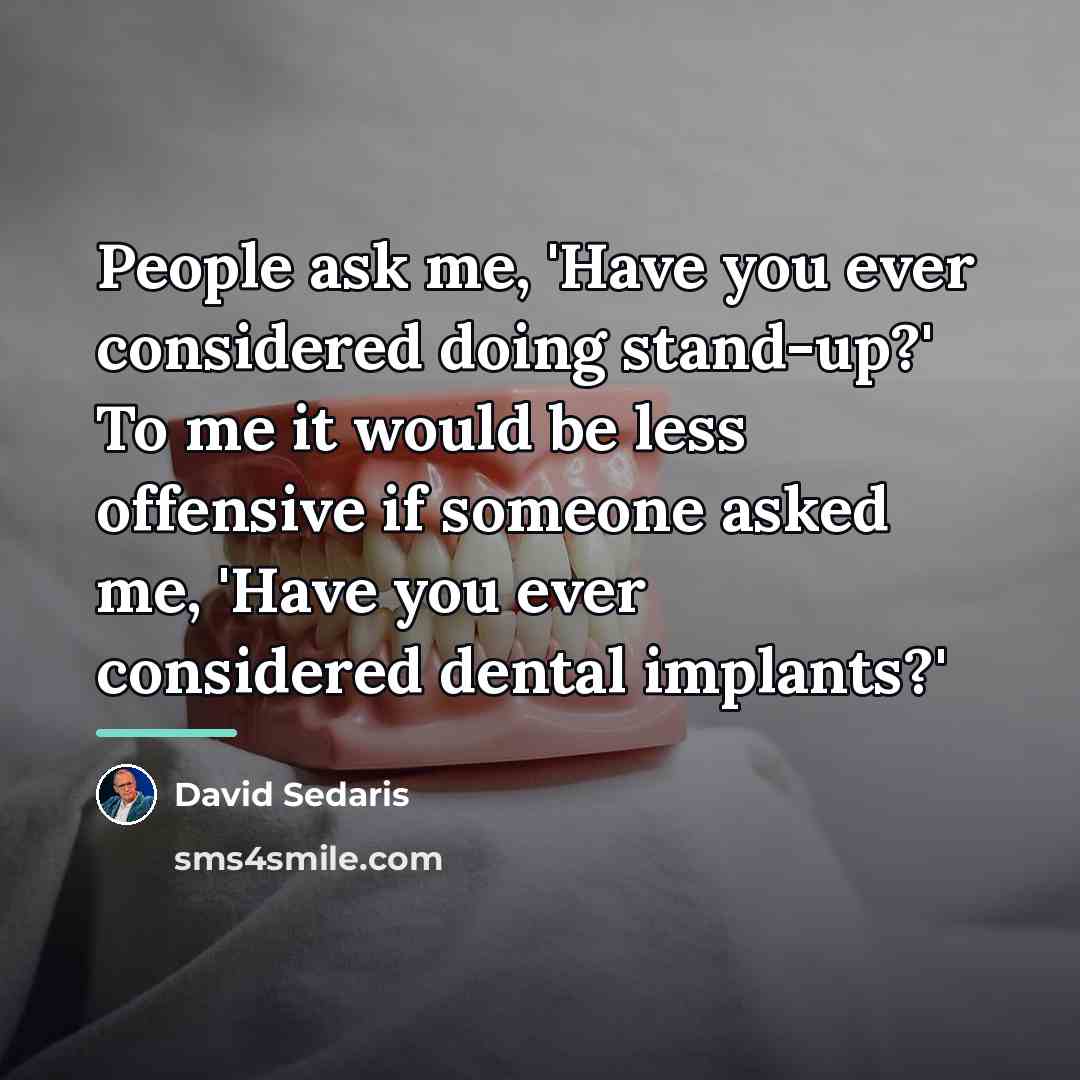 “People ask me, 'Have you ever considered doing stand-up?' To…” quote by David Sedaris