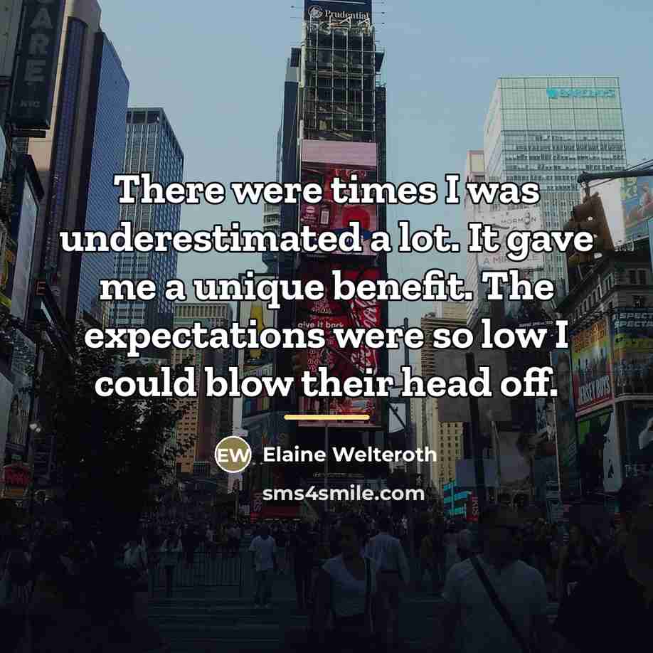 “There were times I was underestimated a lot. It gave…” quote by Elaine Welteroth