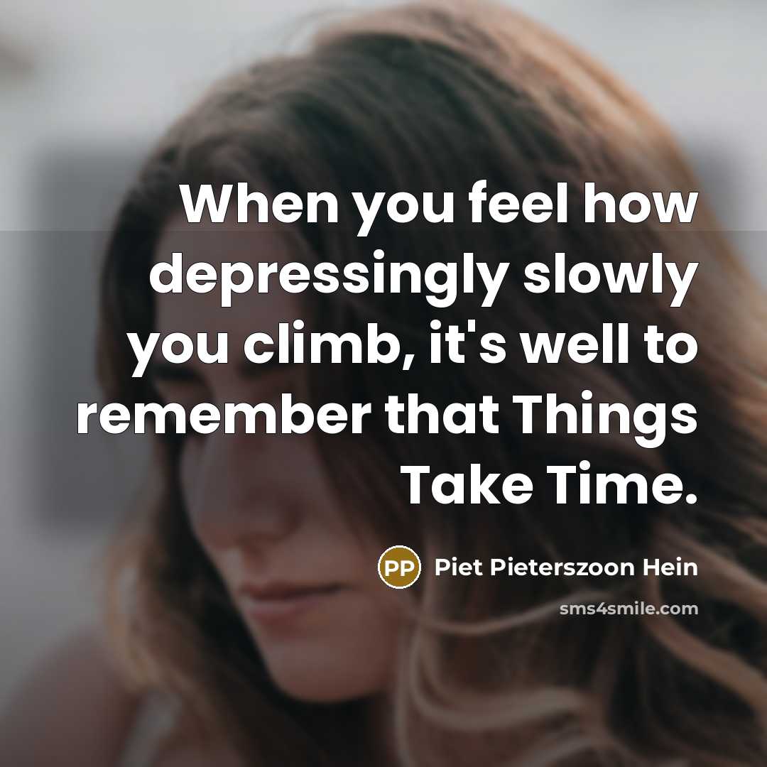 “When you feel how depressingly slowly you climb, it's well…” quote by Piet Pieterszoon Hein