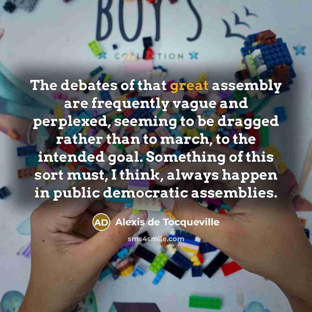 “The debates of that great assembly are frequently vague and…” quote by Alexis de Tocqueville
