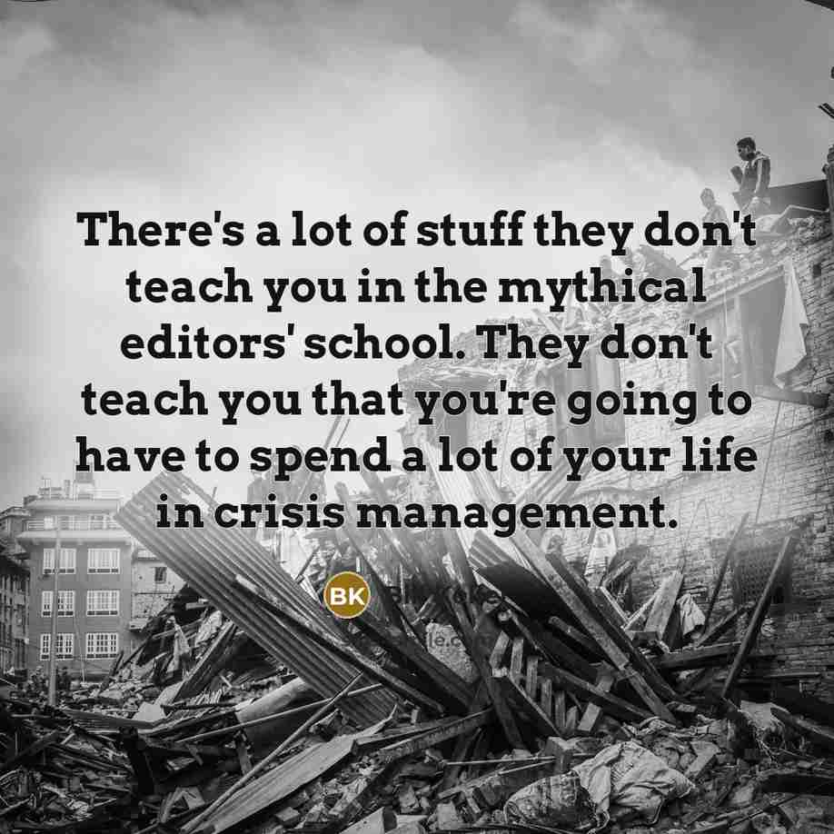 “There's a lot of stuff they don't teach you in…” quote by Bill Keller