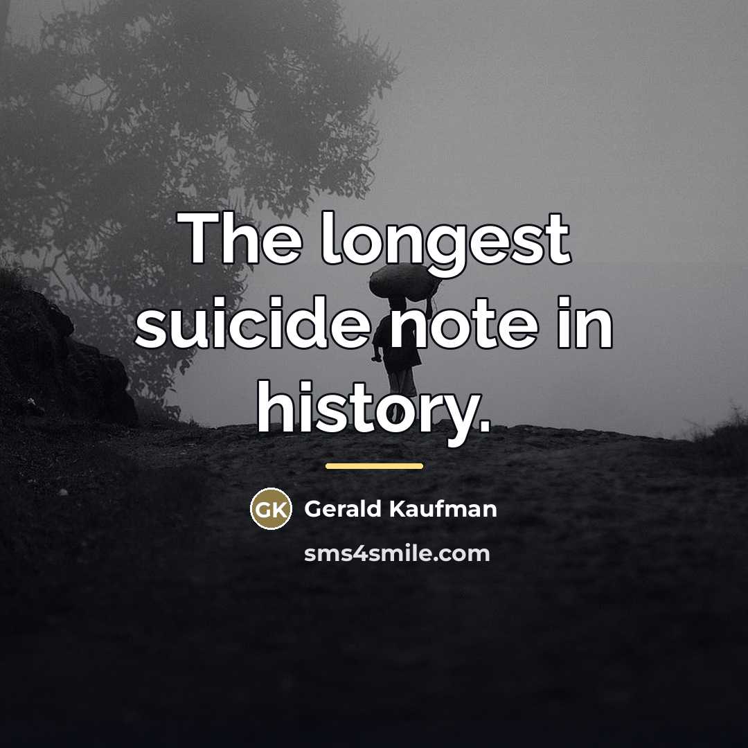 “The longest suicide note in history.…” quote by Gerald Kaufman
