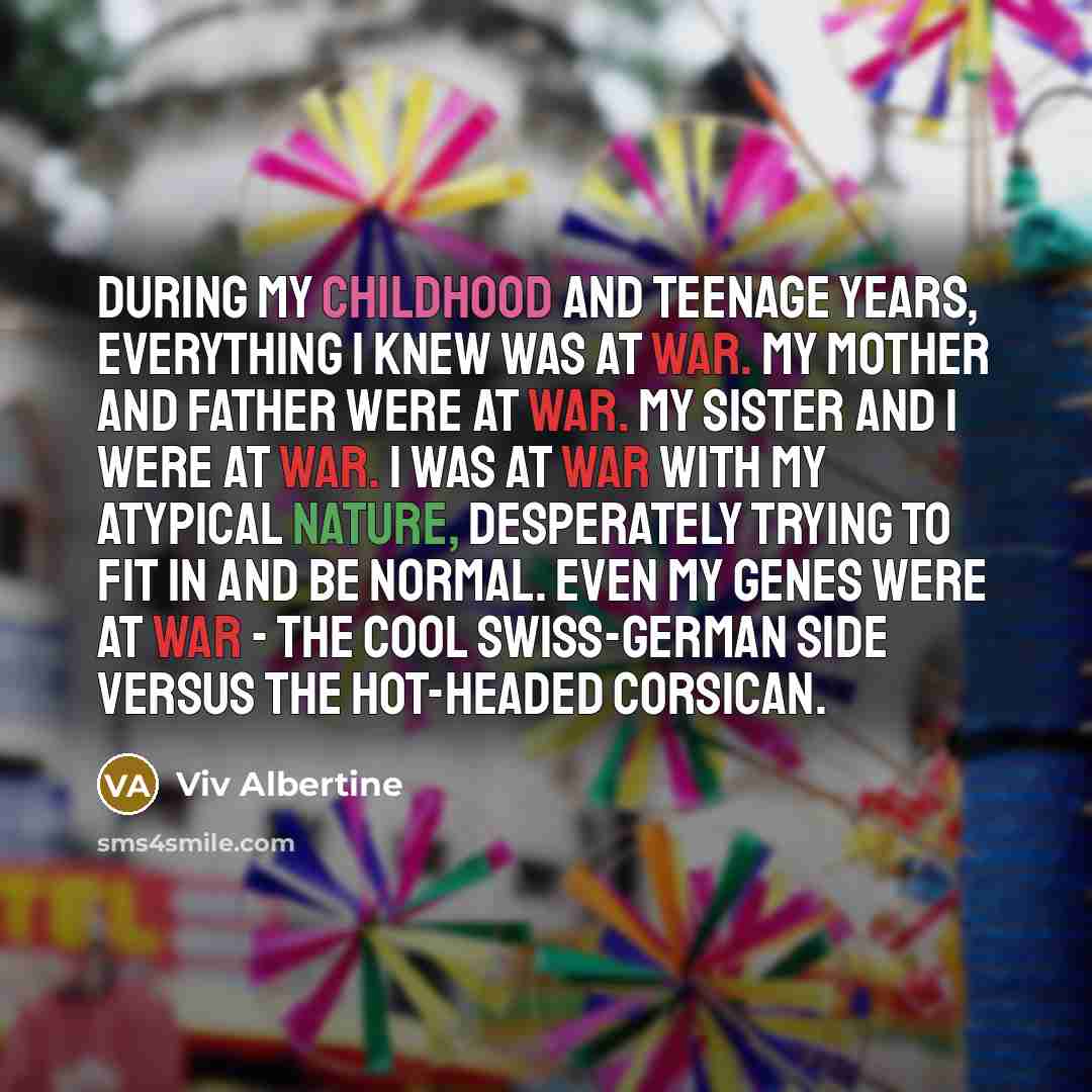 “During my childhood and teenage years, everything I knew was…” quote by Viv Albertine