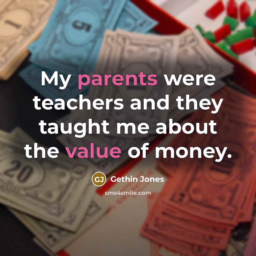 “My parents were teachers and they taught me about the…” quote by Gethin Jones