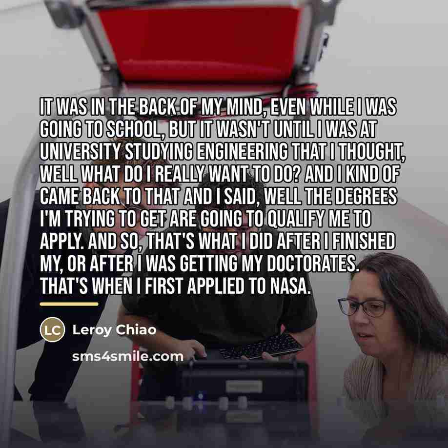 “It was in the back of my mind, even while…” quote by Leroy Chiao