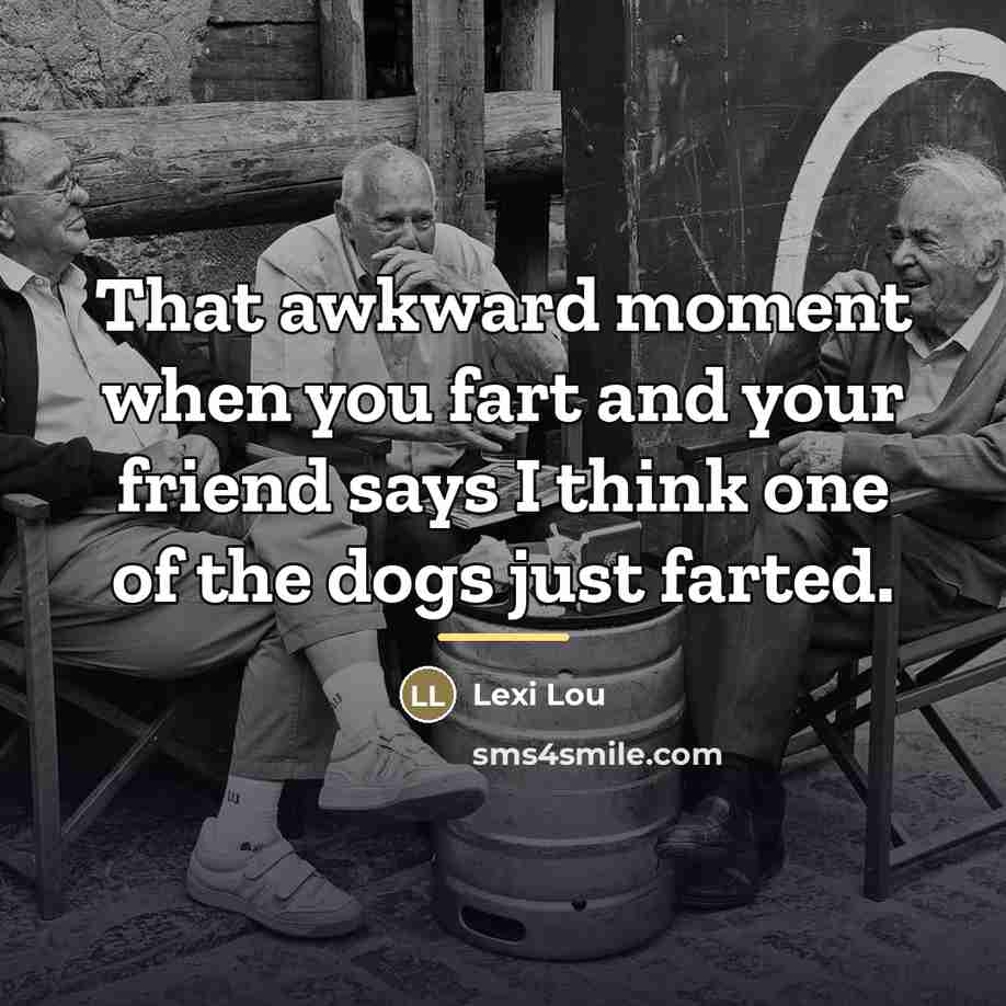 “That awkward moment when you fart and your friend says…” quote by Lexi Lou