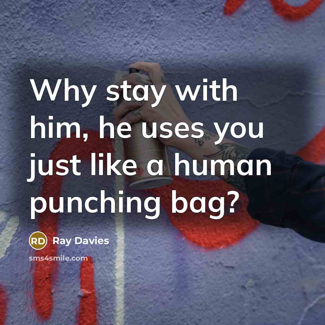 “Why stay with him, he uses you just like a…” quote by Ray Davies