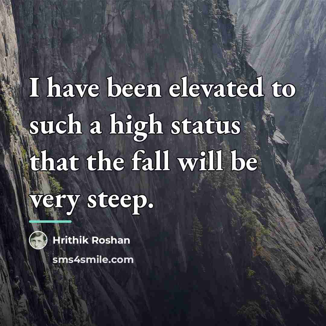 “I have been elevated to such a high status that…” quote by Hrithik Roshan