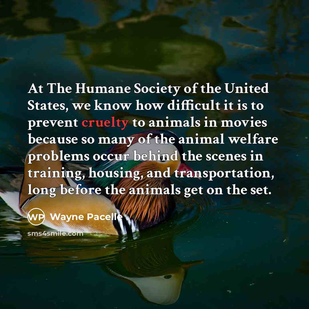 “At The Humane Society of the United States, we know…” quote by Wayne Pacelle