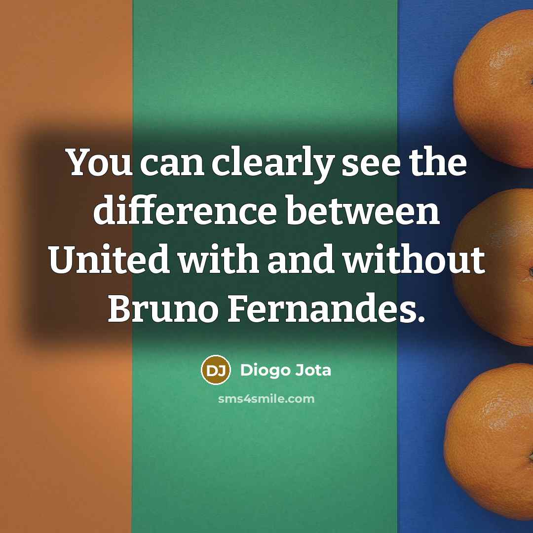 “You can clearly see the difference between United with and…” quote by Diogo Jota