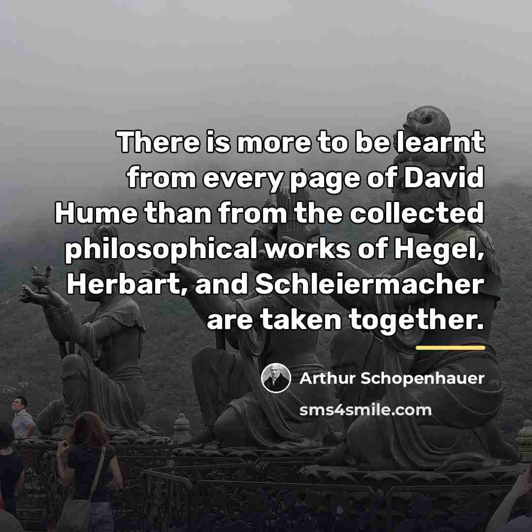 “There is more to be learnt from every page of…” quote by Arthur Schopenhauer