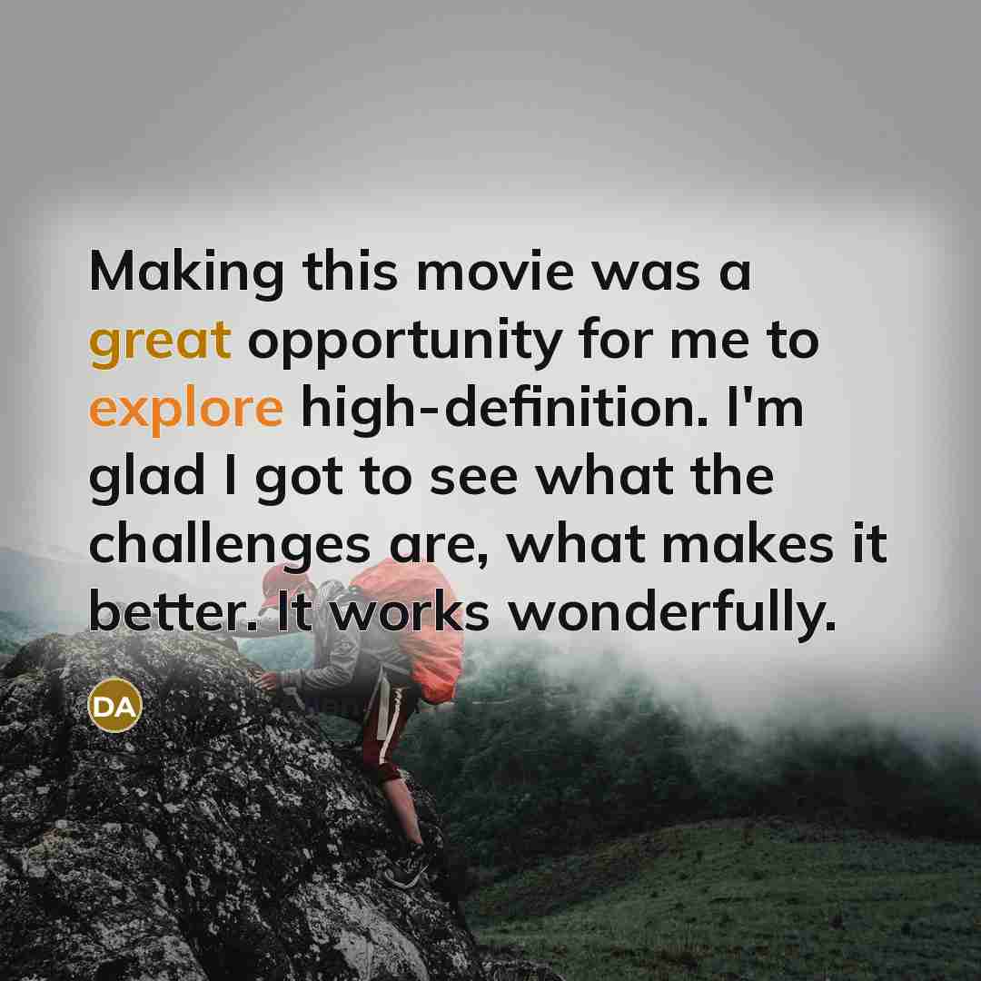“Making this movie was a great opportunity for me to…” quote by Debbie Allen