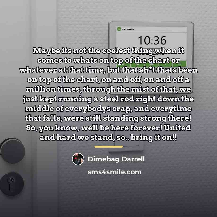 “Maybe its not the coolest thing when it comes to…” quote by Dimebag Darrell
