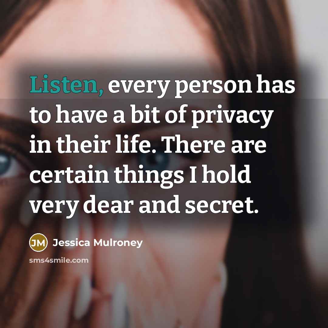 “Listen, every person has to have a bit of privacy…” quote by Jessica Mulroney