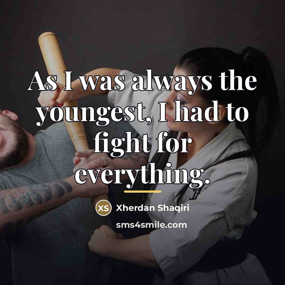 “As I was always the youngest, I had to fight…” quote by Xherdan Shaqiri