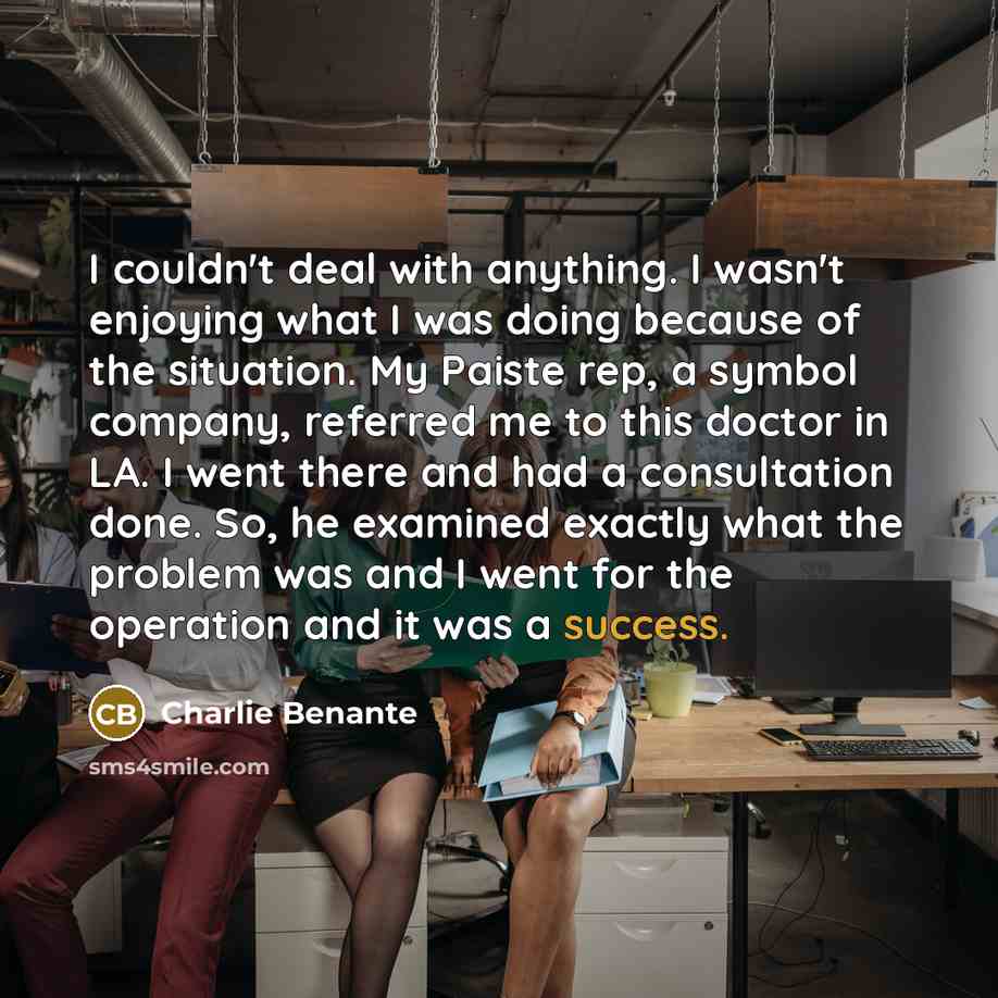 “I couldn't deal with anything. I wasn't enjoying what I…” quote by Charlie Benante