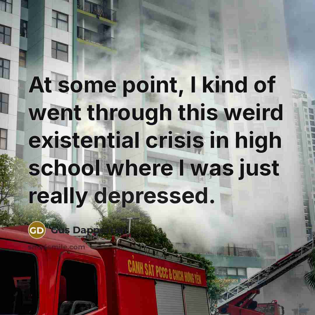 “At some point, I kind of went through this weird…” quote by Gus Dapperton