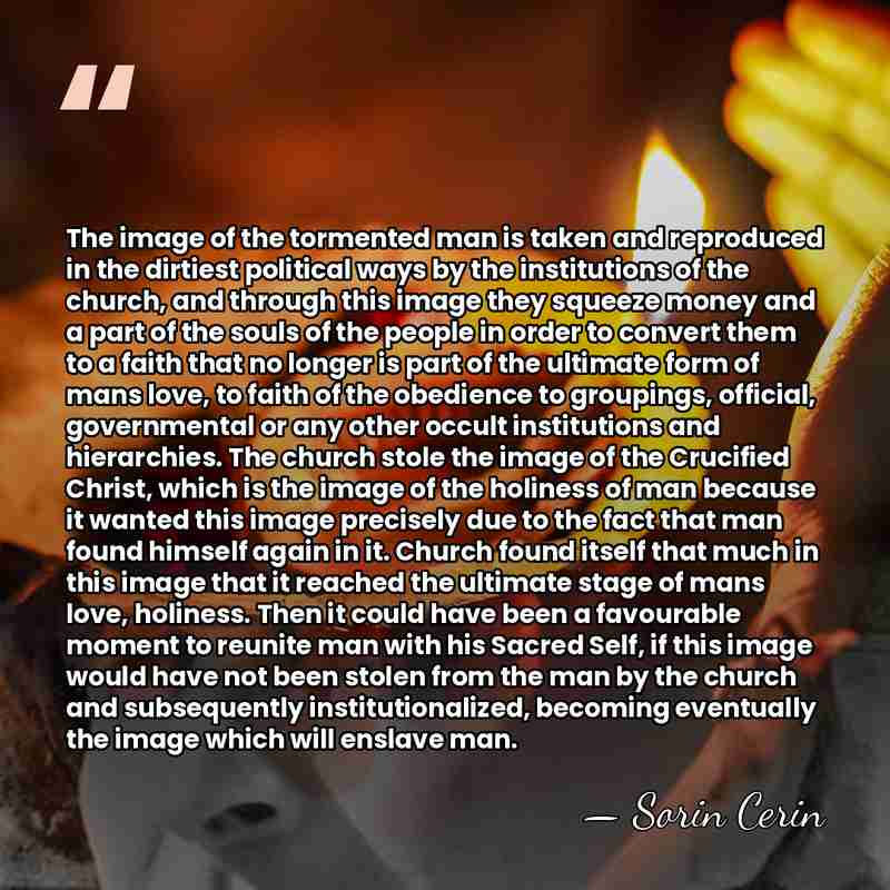 The image of the tormented man is taken and reproduced in the&hellip; - Sorin Cerin