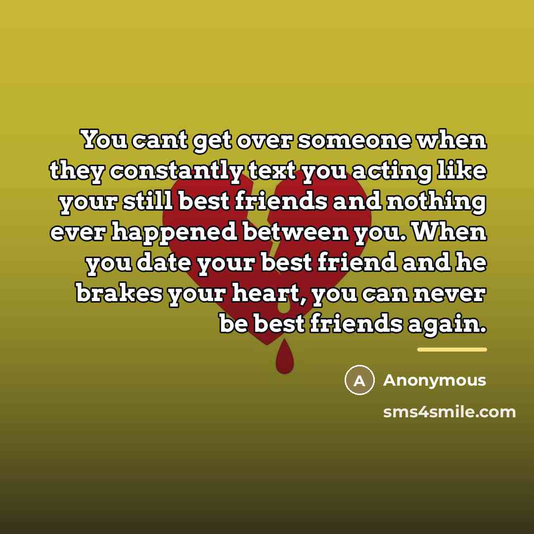 “You cant get over someone when they constantly text you…” quote by Anonymous