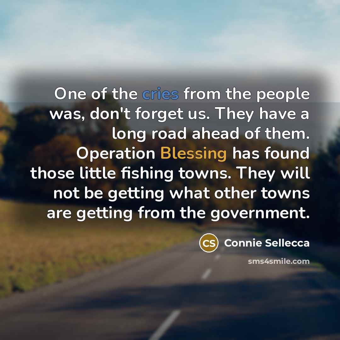 “One of the cries from the people was, don't forget…” quote by Connie Sellecca