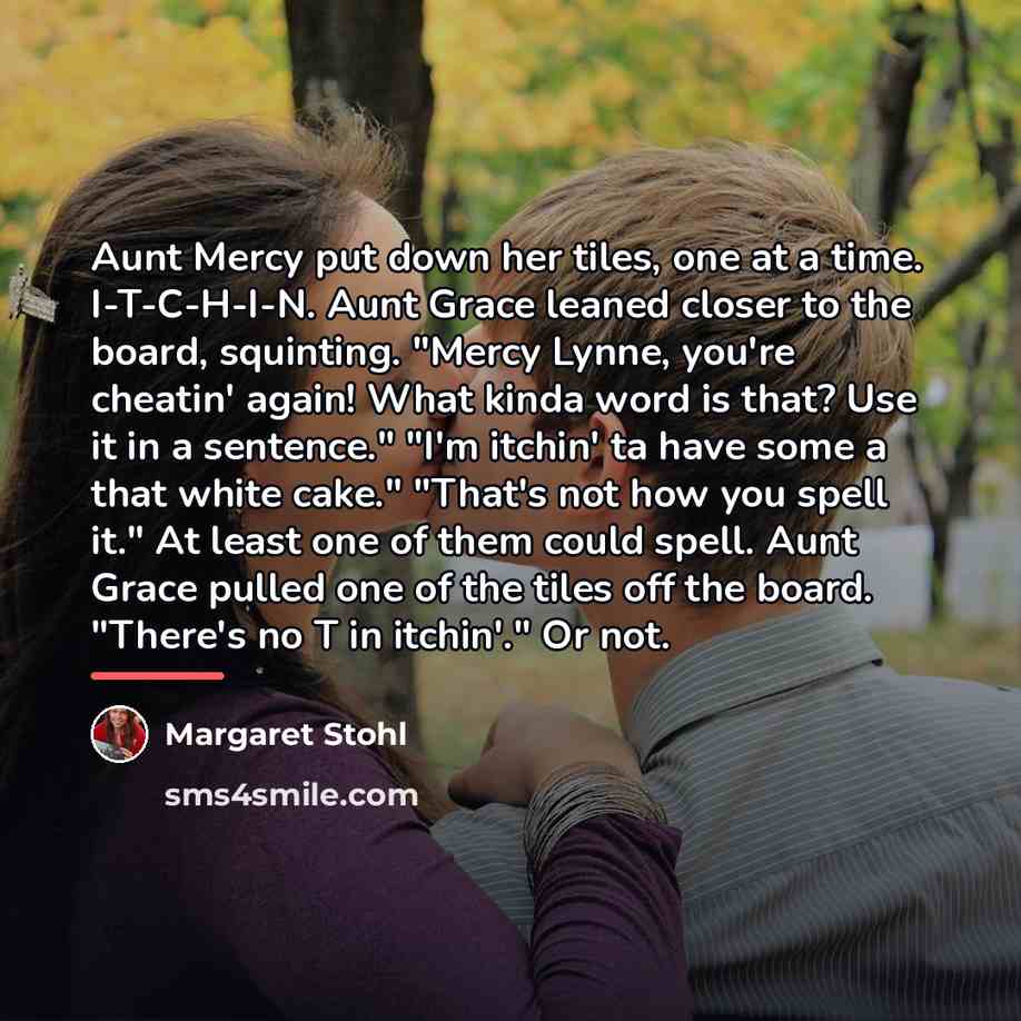 “Aunt Mercy put down her tiles, one at a time.…” quote by Margaret Stohl