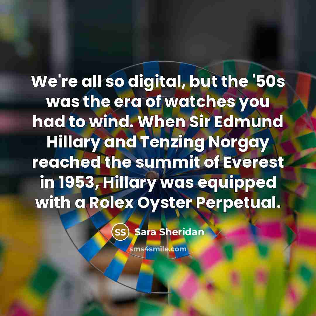“We're all so digital, but the '50s was the era…” quote by Sara Sheridan