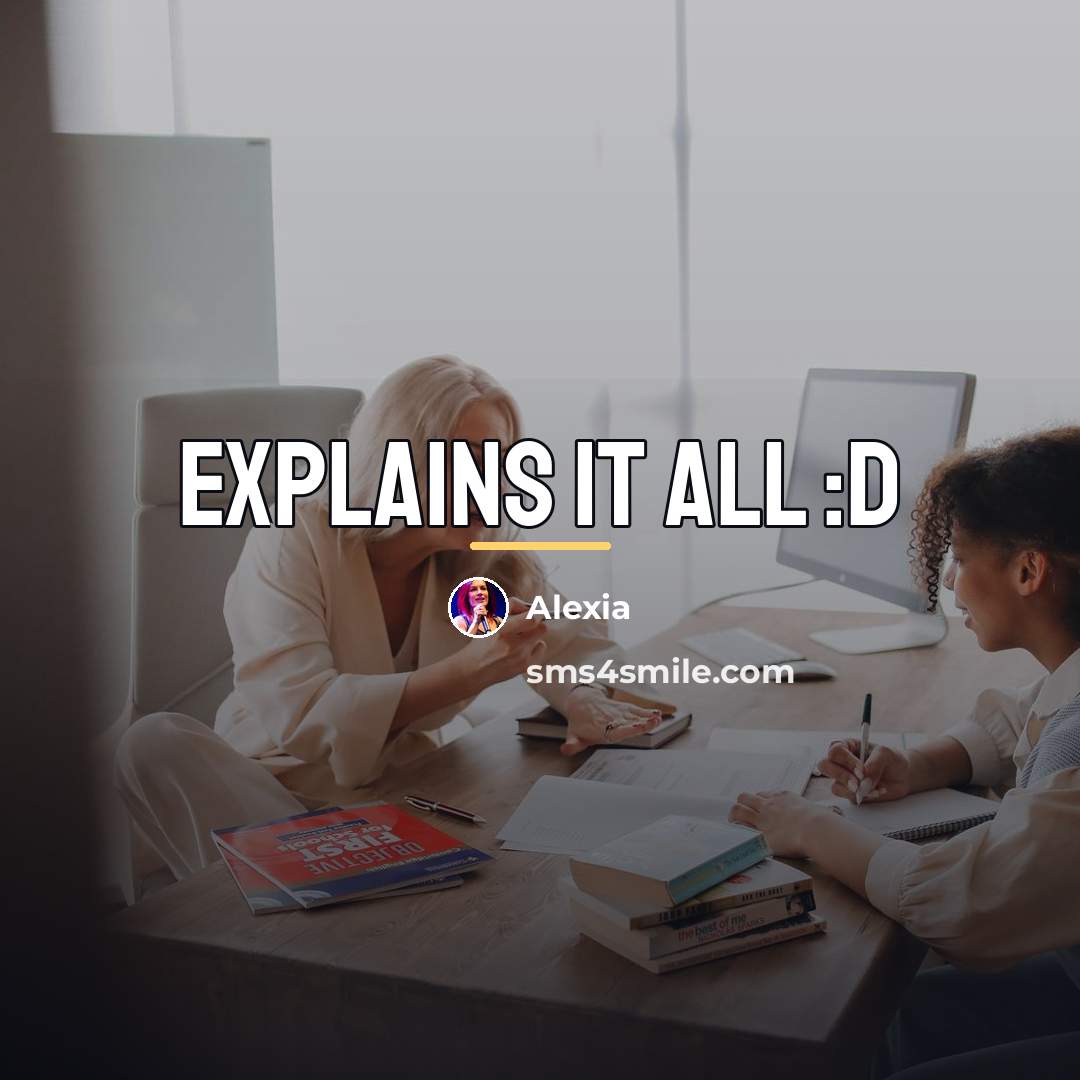 “Explains it all :D…” quote by Alexia