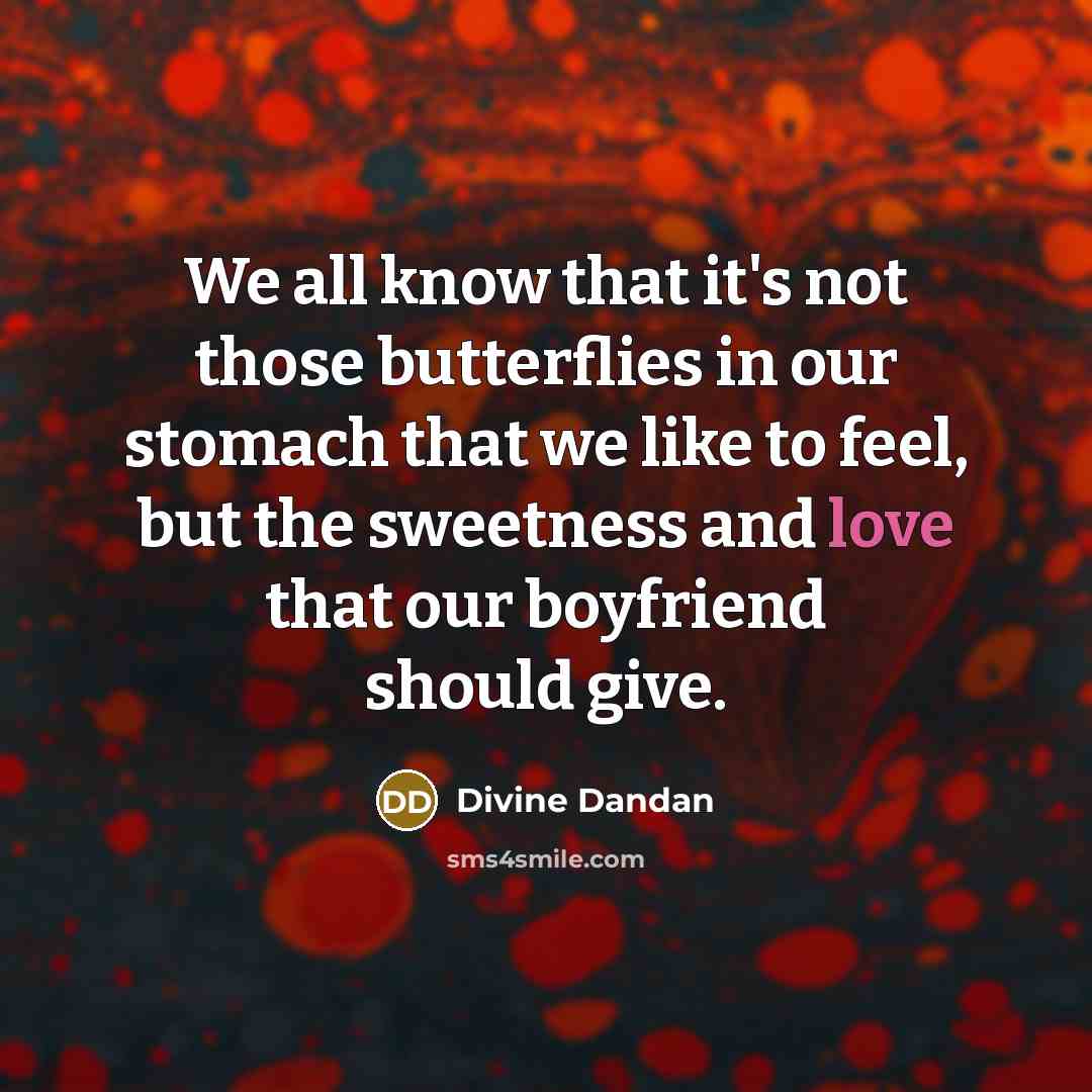 “We all know that it's not those butterflies in our…” quote by Divine Dandan