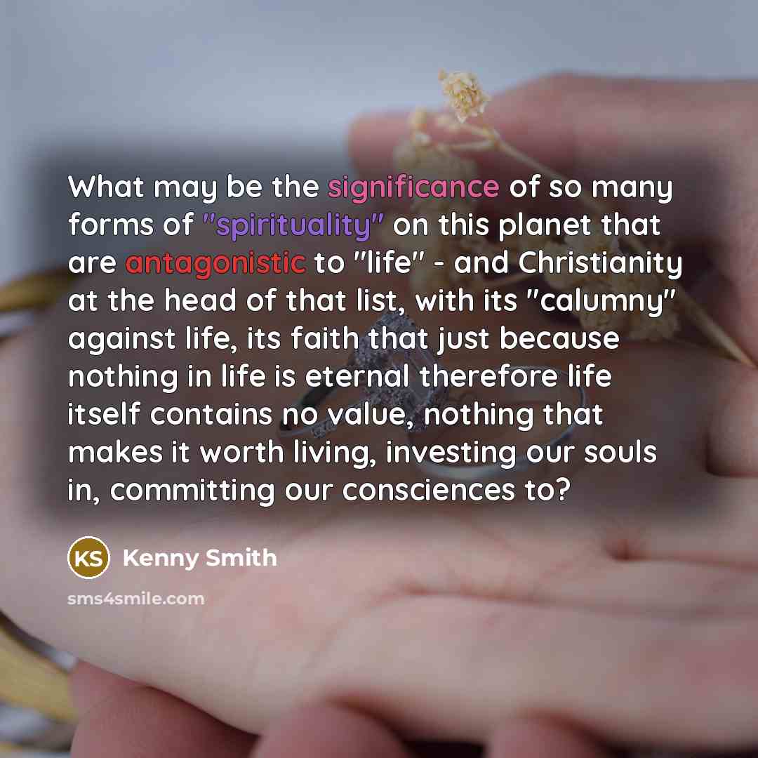 “What may be the significance of so many forms of…” quote by Kenny Smith