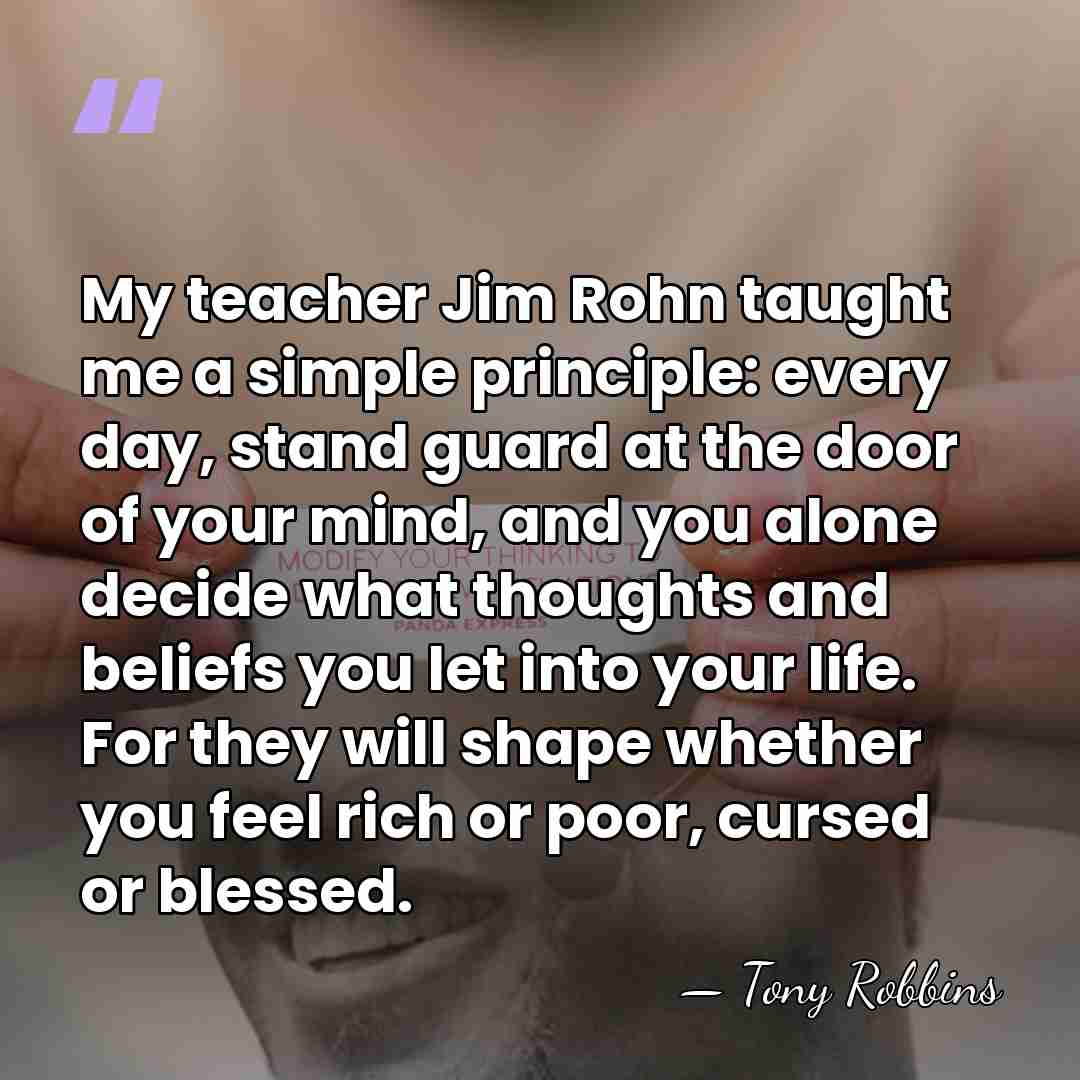 My teacher Jim Rohn taught me a simple principle: every day, stand&hellip; - Tony Robbins