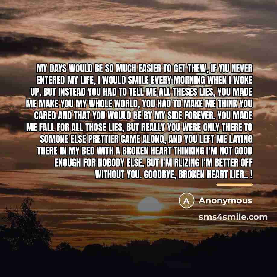 “My days would be so much easier to get thew,…” quote by Anonymous