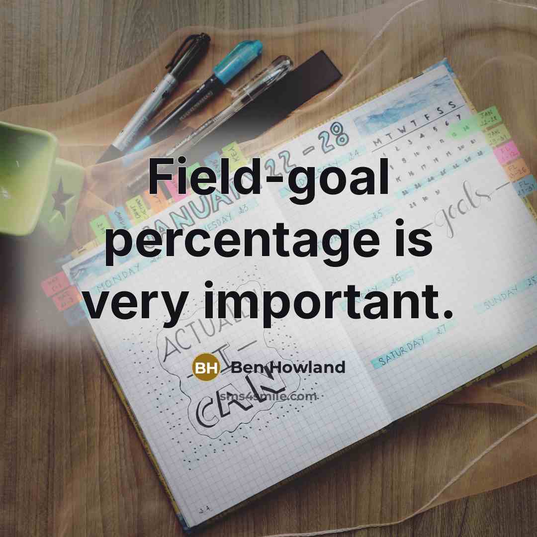 “Field-goal percentage is very important.” quote by Ben Howland