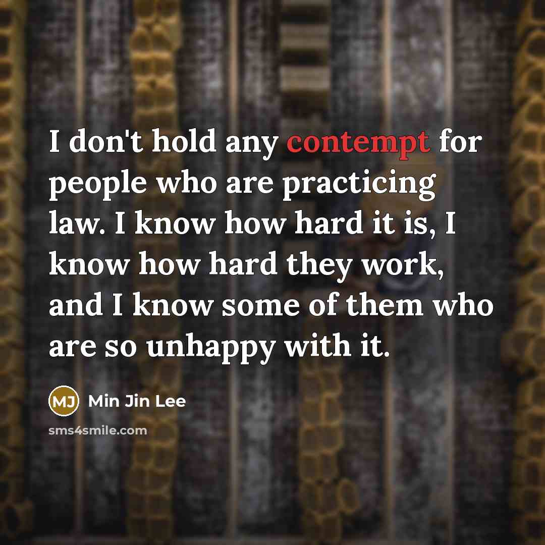 “I don't hold any contempt for people who are practicing…” quote by Min Jin Lee