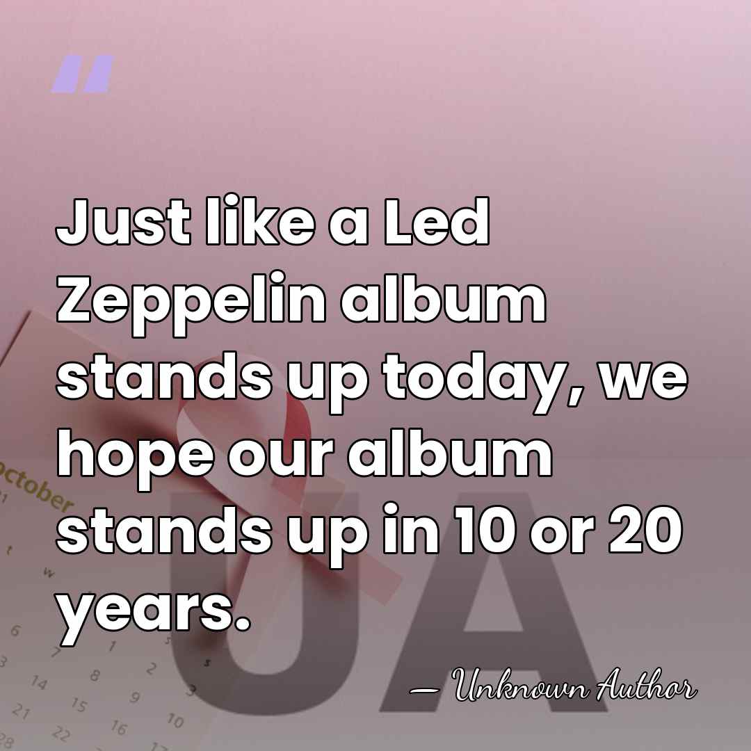 Just like a Led Zeppelin album stands up today, we hope our&hellip; - Mark Slaughter