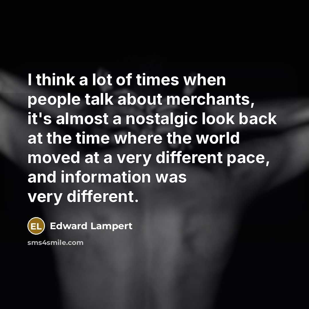 “I think a lot of times when people talk about…” quote by Edward Lampert