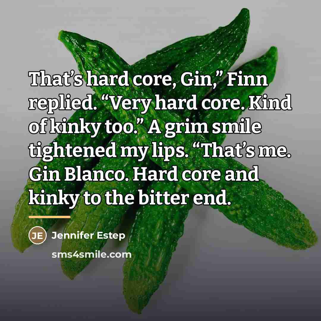 “That’s hard core, Gin,” Finn replied. “Very hard core. Kind…” quote by Jennifer Estep