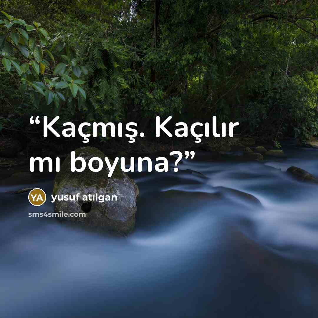 “Kaçmış. Kaçılır mı boyuna?” quote by Yusuf Atılgan