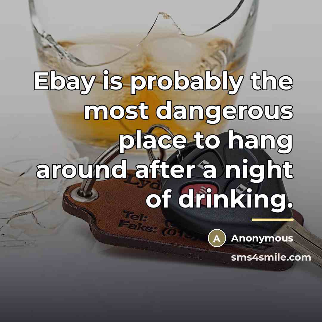 “Ebay is probably the most dangerous place to hang around…” quote by Anonymous