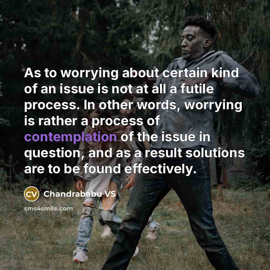 “As to worrying about certain kind of an issue is…” quote by Chandrababu VS