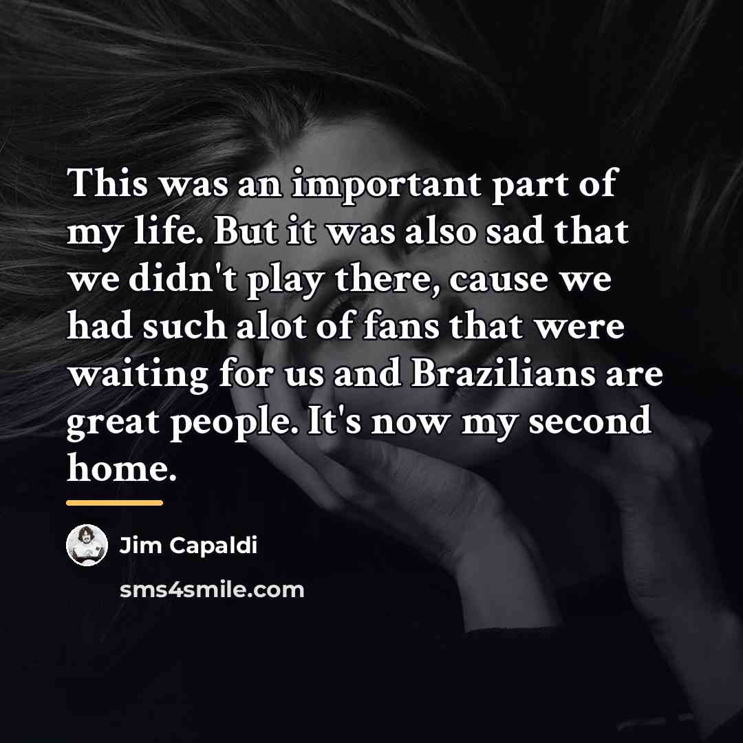 “This was an important part of my life. But it…” quote by Jim Capaldi